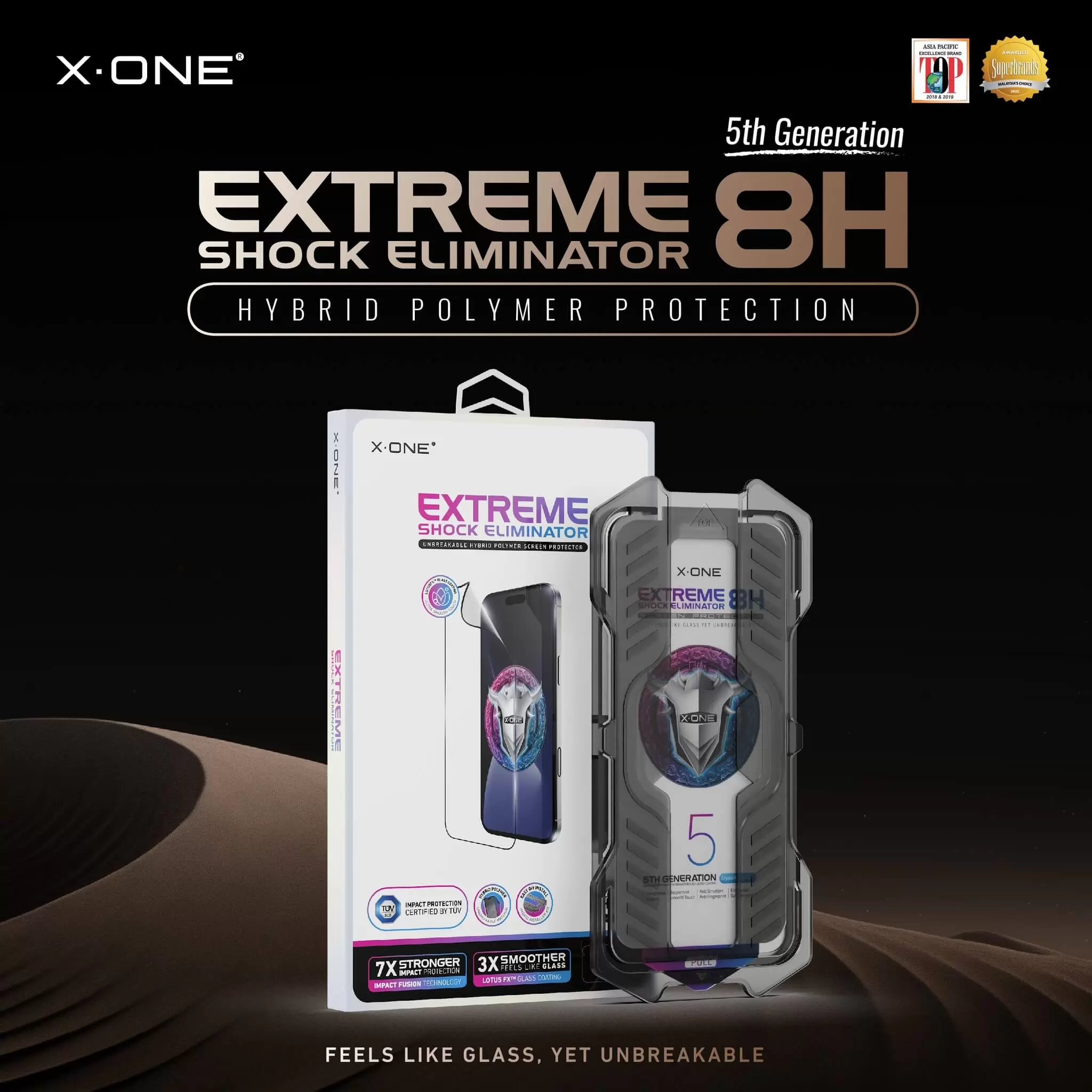Kurulum kitiyle birlikte Extreme Shock Eliminator 8H - Clear HD