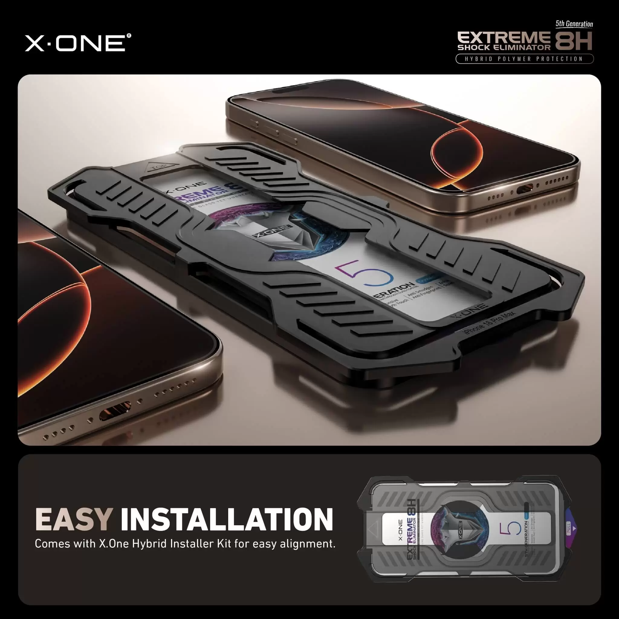 Kurulum kitiyle birlikte Extreme Shock Eliminator 8H - Clear HD