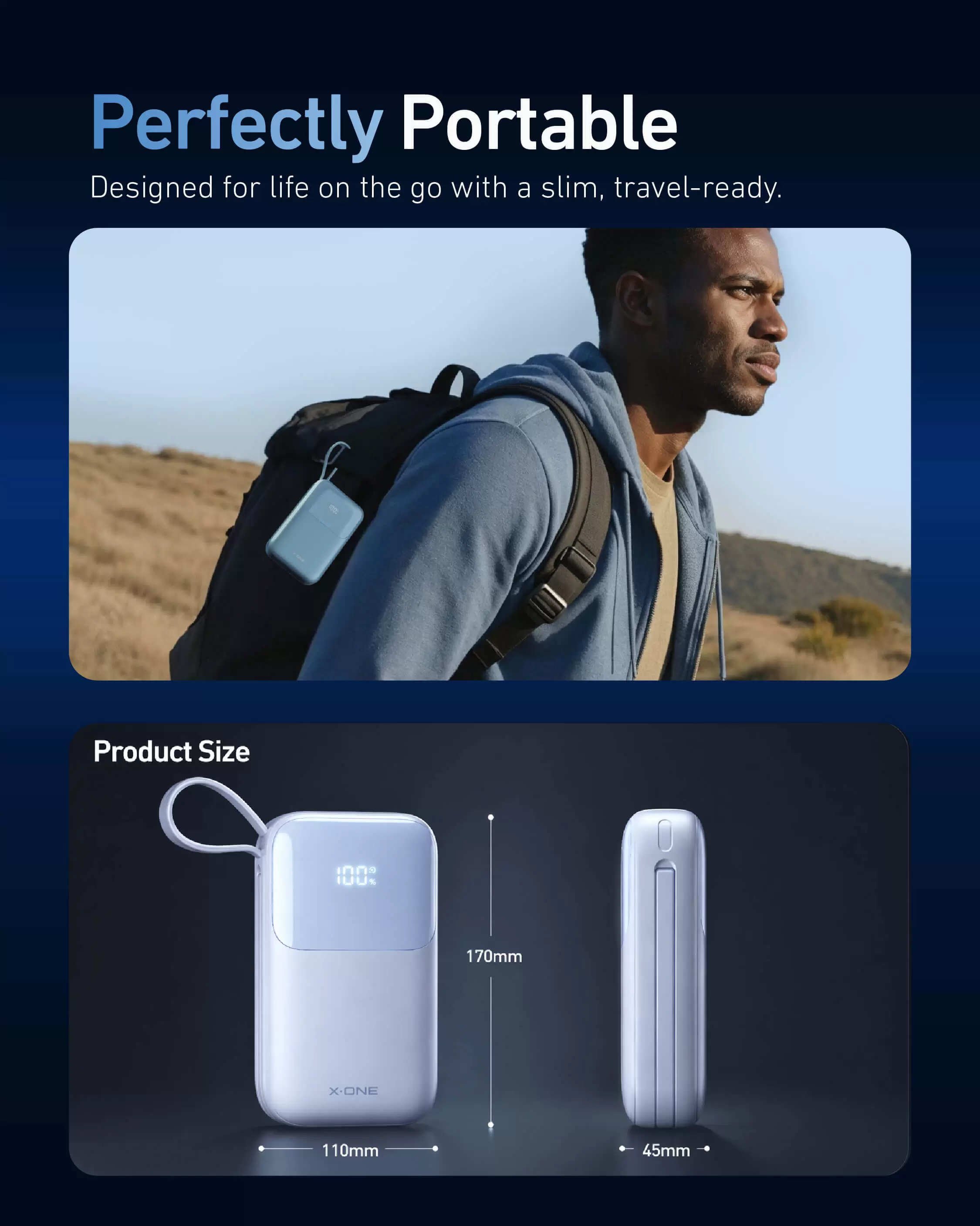 Atom Duo 22,5W 10000mAh G&uuml;&ccedil; Bankası