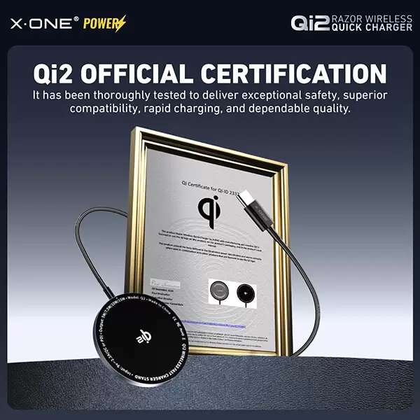 Qi2 Razor Kablosuz Hızlı Şarj Cihazı