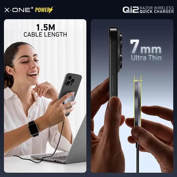 Qi2 Razor Kablosuz Hızlı Şarj Cihazı