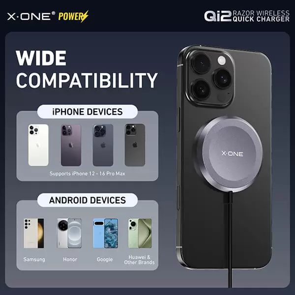 Qi2 Razor Kablosuz Hızlı Şarj Cihazı