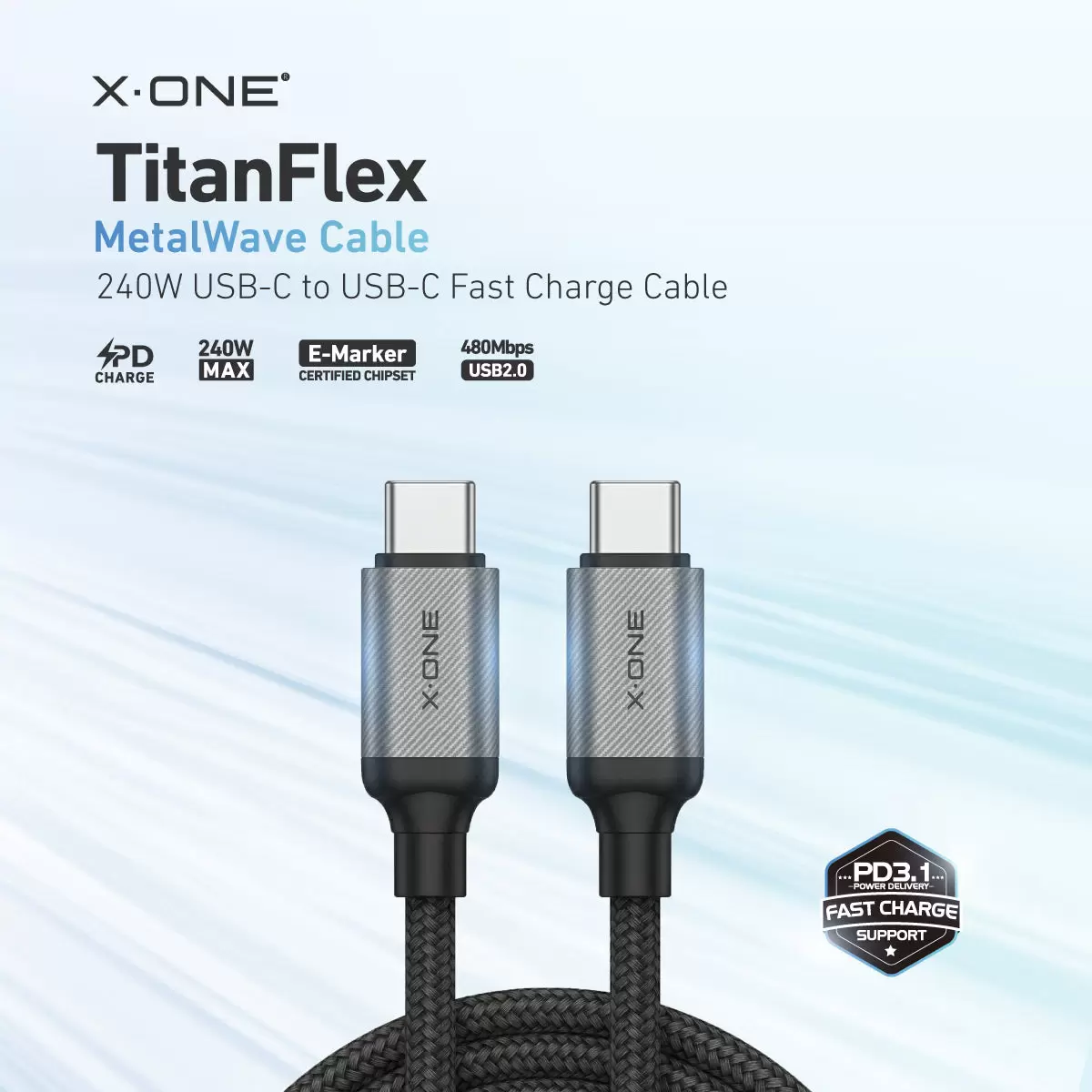 TitanFlex 240W Metal Dalga Kablo